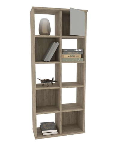 Стеллаж сквозной книжный на 10 ниш с ящиками E810