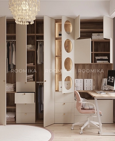 Шкафная группа для детской комнаты Лацио 202