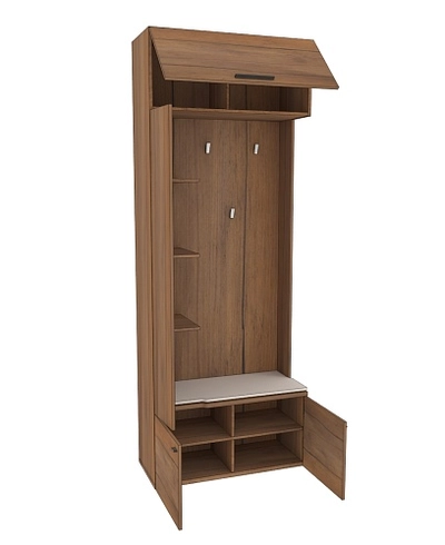 Секция с вешалкой и полками L409 L/R