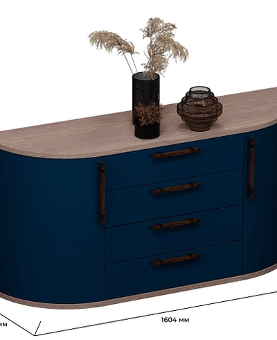 Комод радиусный на 1600 мм P746