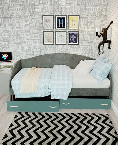 Кровать односпальная с ящиками P902N, 90x190