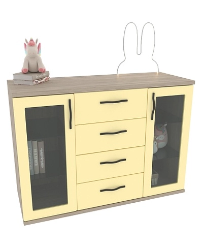 Комод со стеклянными полками P707.1