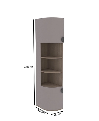 Шкаф завершающий с нишей P232.4 L/R
