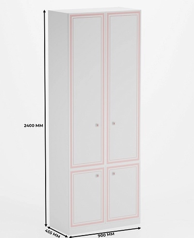 Шкаф двухдверный с перемычкой А210.44-4Р