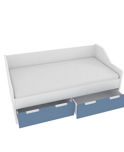 Кровать односпальная, фасады в эмали LE902.160, 80x160