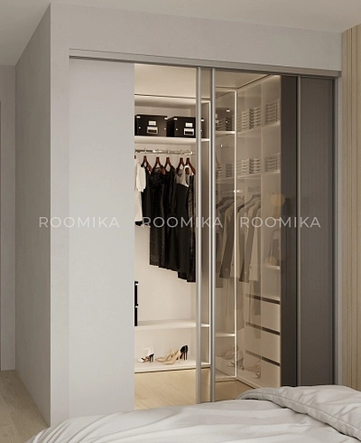 Гардеробная система без фасадов Элементис 8