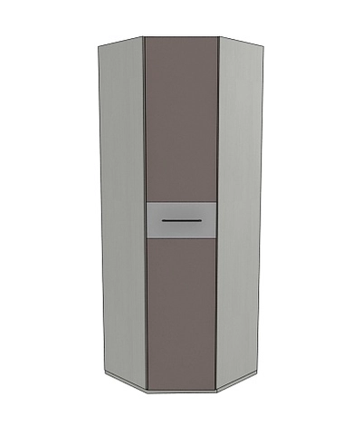 Шкаф угловой равносторонний со вставкой, фасады МДФ CG-218 L/R