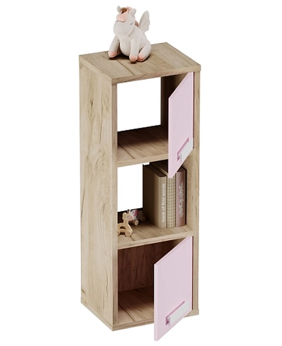 Cтеллаж сквозной книжный на 3 ниши с фасадом E803