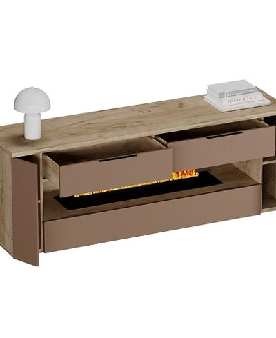 Тумба ТВ напольная с электрокамином LG551.450L/R