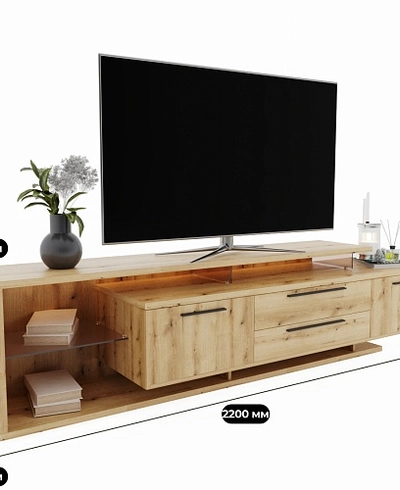 Тумба TV напольная с подсветкой L507 L/R