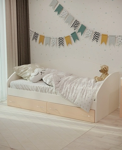 Кровать односпальная с ящиками P902N, 90x190