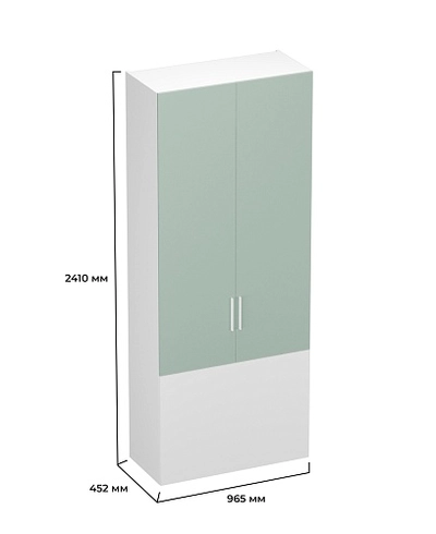 Шкаф двухдверный с фальш-панелью L212.4-90