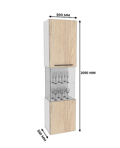 Шкаф напольный L-225 L/R
