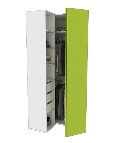 Шкаф угловой L208 L/R