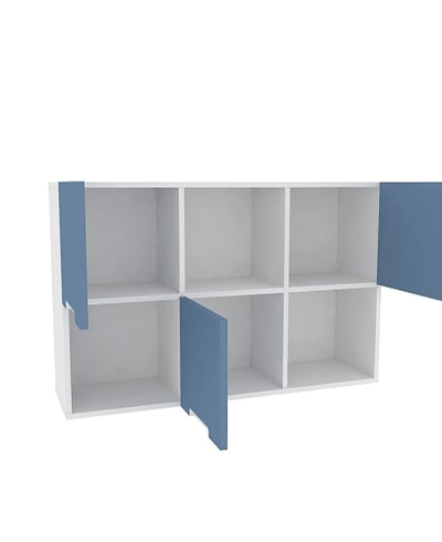 Антресоль над столом, фасады в эмали LE309.3