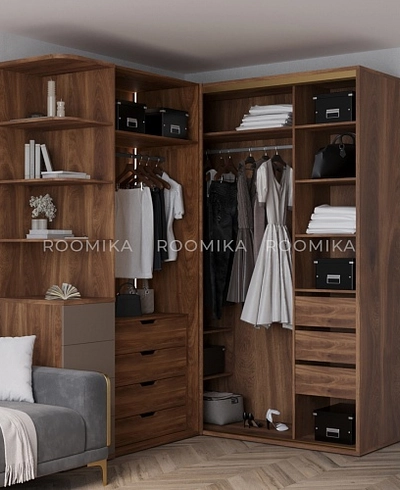 Шкаф-купе ХG181.60-1, профиль INTEGRO, фасад МДФ/зеркало серебро