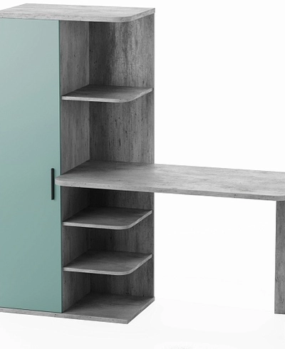 Рабочий стол со встроенным стеллажом HOF423