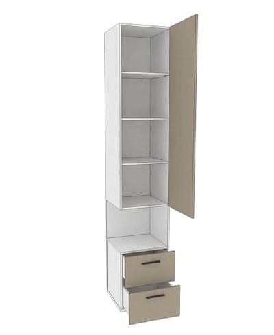 Шкаф однодверный с полками L221.40 L/R