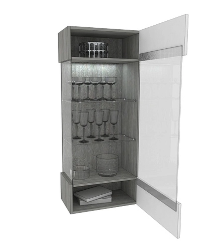 Шкаф навесной с подсветкой LG360 L/R