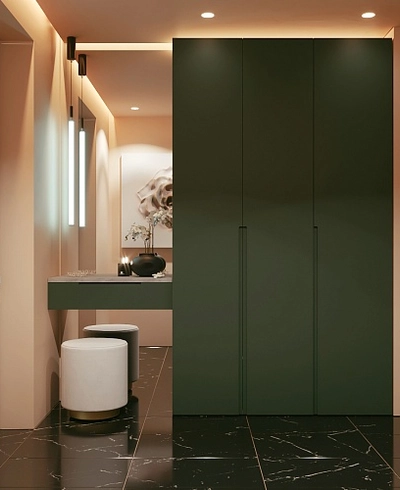 Шкаф одностворчатый, фасады в эмали LE-221.40-1