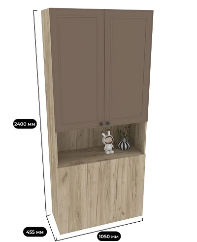 Шкаф для одежды с фальш панелью А212.1