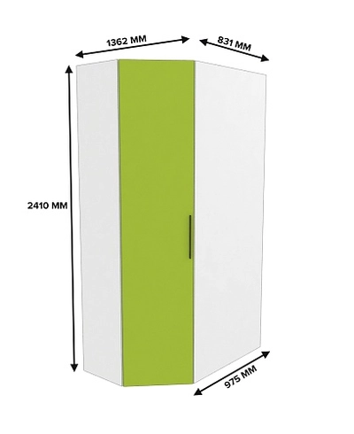 Шкаф угловой L209.44 L/R