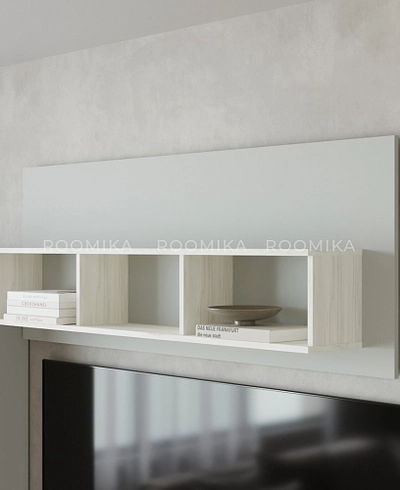 Полка навесная с задней панелью R128.6