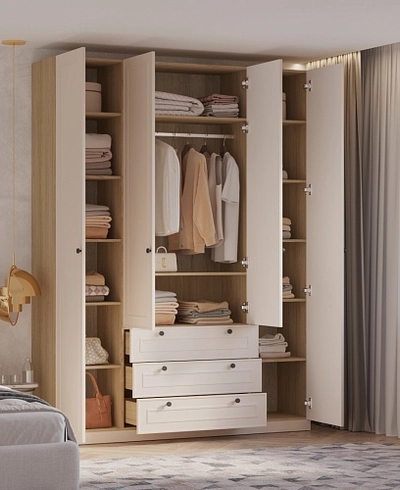 Шкаф четырехдверный для одежды A205-1