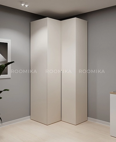 Шкаф угловой, фасады в эмали LE207 L/R