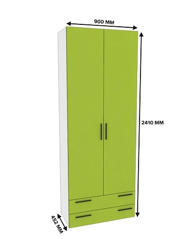 Шкаф двухдверный с ящиками L211.44