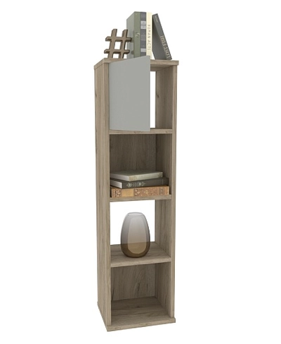 Cтеллаж сквозной книжный на 4 ниши с фасадом E804