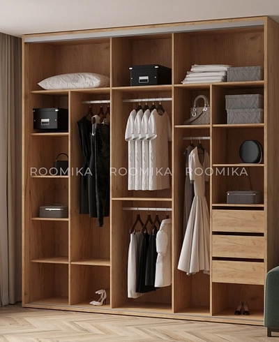 Шкаф-купе ХG246.60-3, профиль INTEGRO, фасад МДФ/зеркало серебро