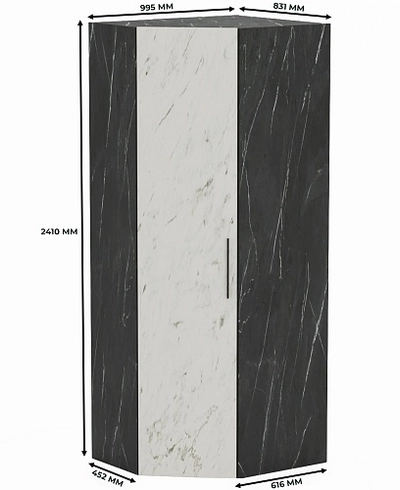 Шкаф угловой разносторонний L218 L/R