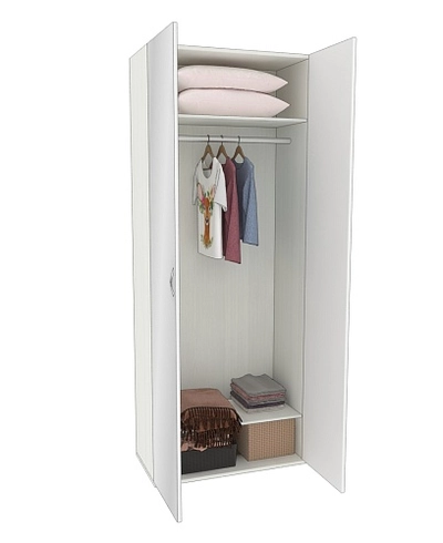 Шкаф 2 дверный с зеркалом P210.45Z