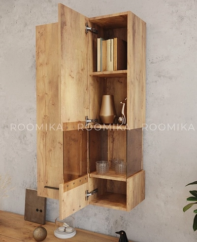 Шкаф навесной, со стеклом L-381.2