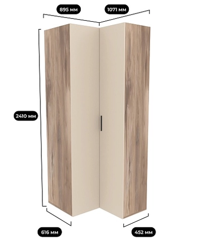 Шкаф угловой L207 L/R