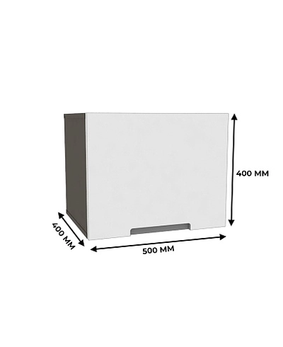 Антресоль узкая, фасады в эмали LE-460.1