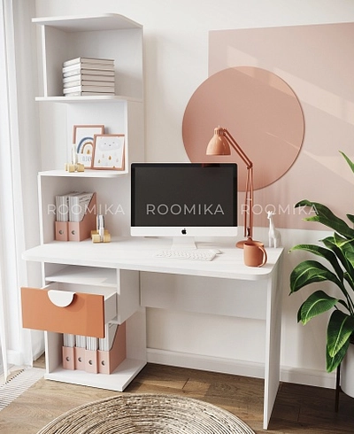 Рабочий стол со встроенным стеллажом HOF420