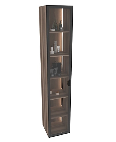 Шкаф со стеклянными фасадом с подсветкой R220.2