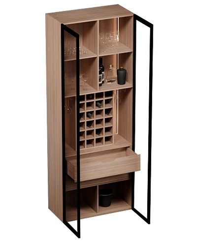 Шкаф-бар со встроенными ящиками с подсветкой R217