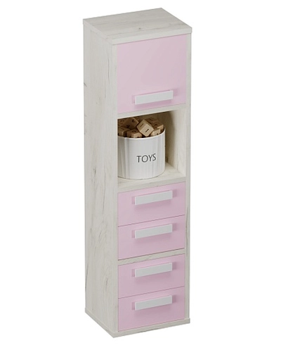 Cтеллаж сквозной книжный на 4 ниши с фасадом E804