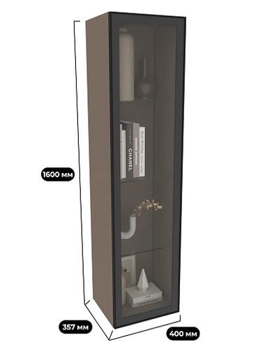 Шкаф навесной со стеклом R331.2
