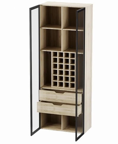 Шкаф-бар со встроенными ящиками с подсветкой R217