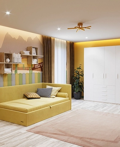 Шкаф двухдверный ,4 ящика E204