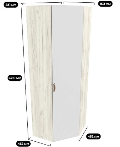 Шкаф угловой равносторонний L218.1