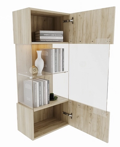 Шкаф навесной с подсветкой L350