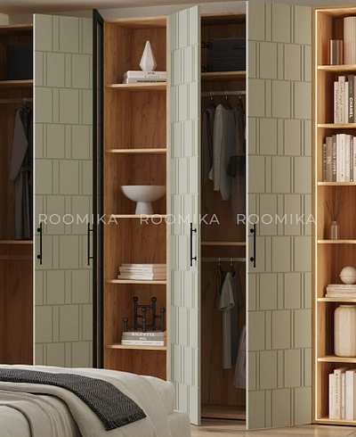 Шкафная группа Лацио фрезерованные фасады в эмали 32