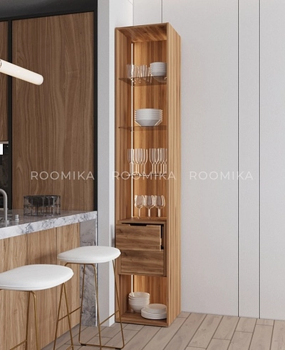 Шкаф со встроенными ящиками с подсветкой R221.1