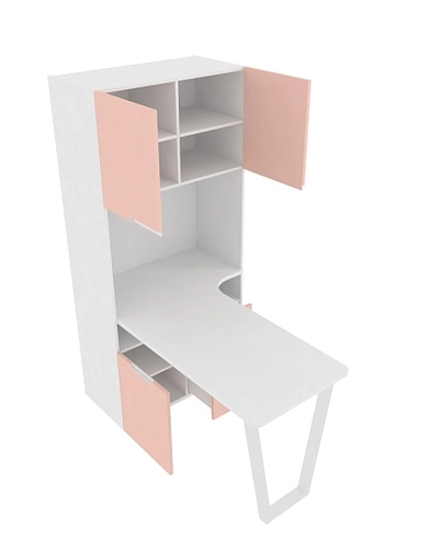 Cтол-стеллаж, фасады в эмали LE402 L/R