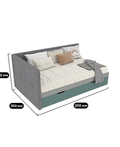 Кровать полутороспальная L922.120, 120x200